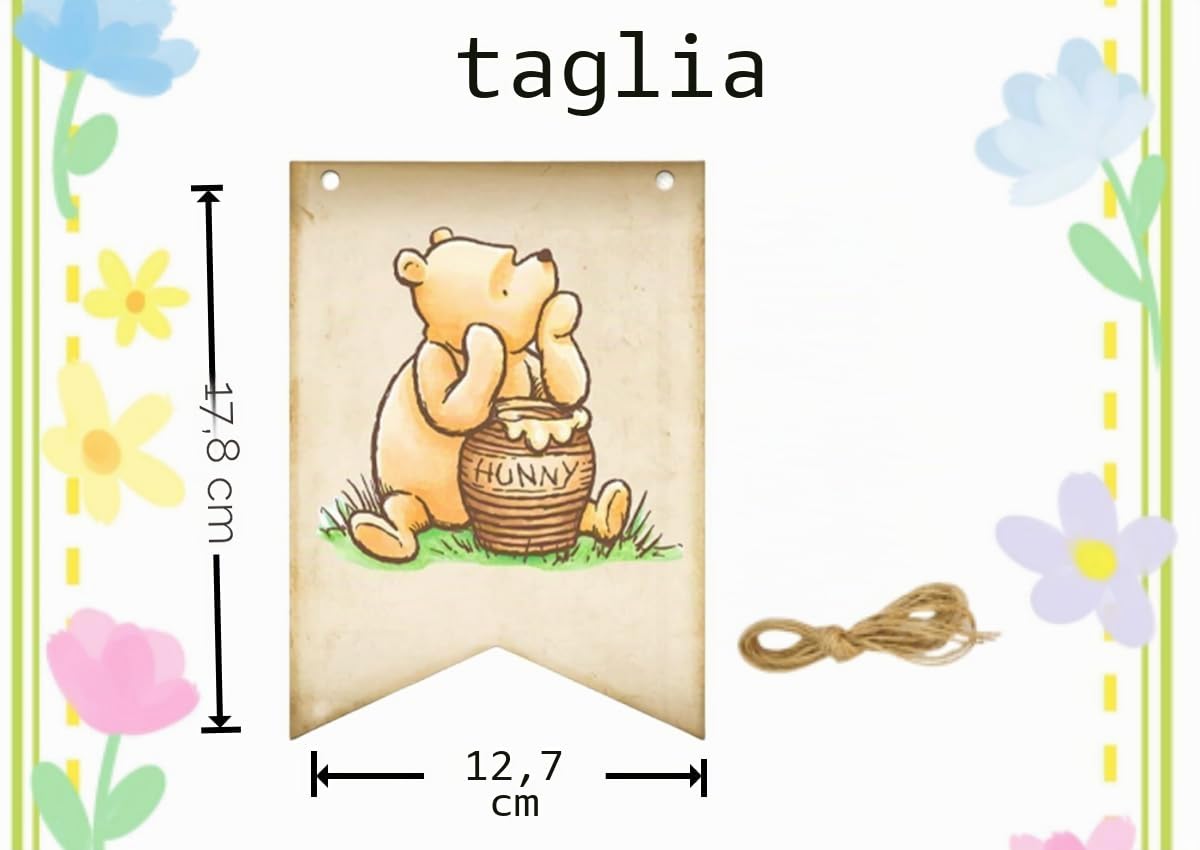 Winnie the Pooh Classic Happy Birthday Banner