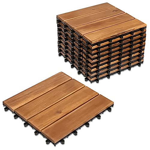 プロテック ウッドデッキ パネル 天然 アカシア 無垢材 防虫 防腐 仕上げ...