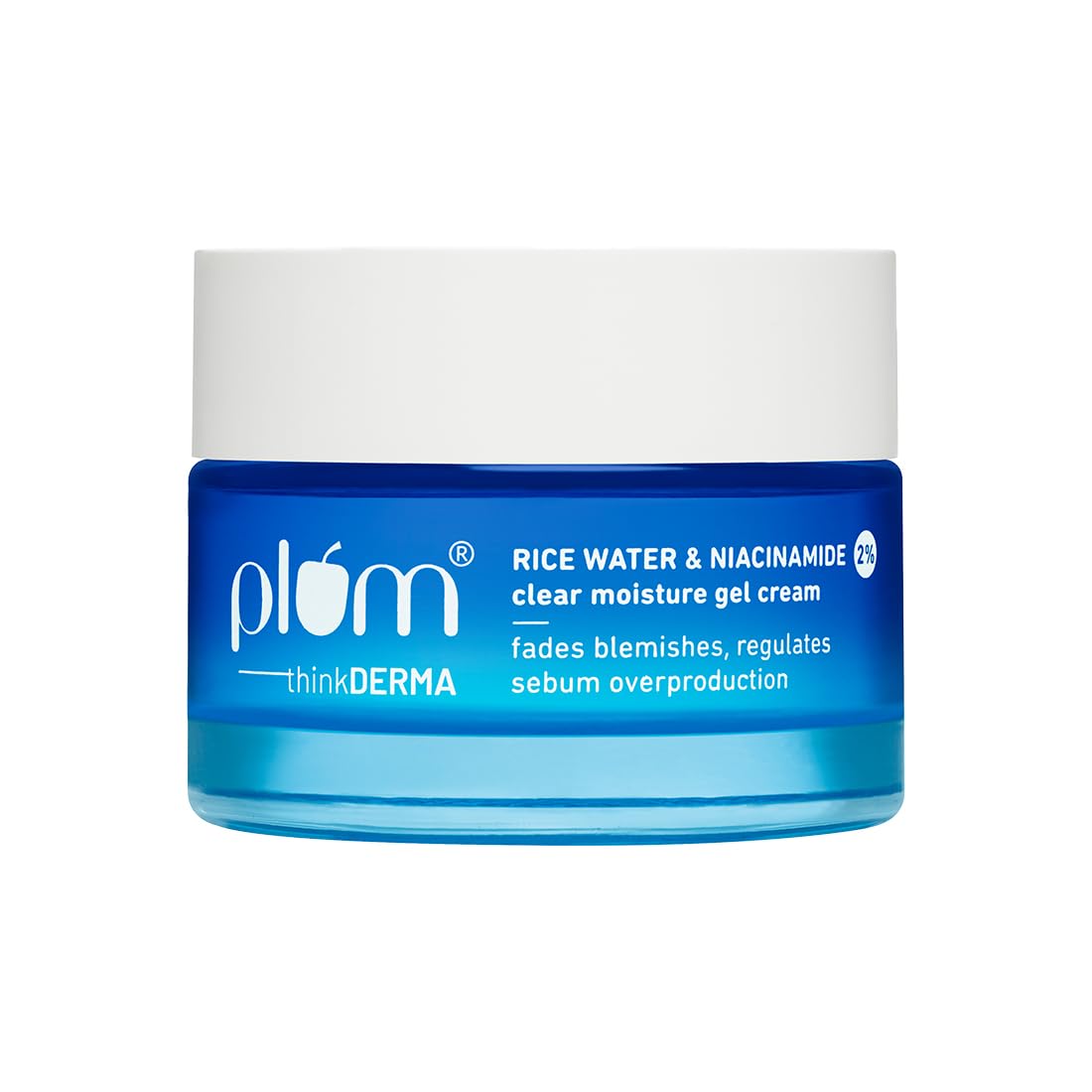 Plum 2% Niacinamide & Rice Water Oil-Free Gel Cream Moisturizer | All-Day Non-sticky Hydration | Brightens, Fades Blemishes & Dark Spots | Light |…