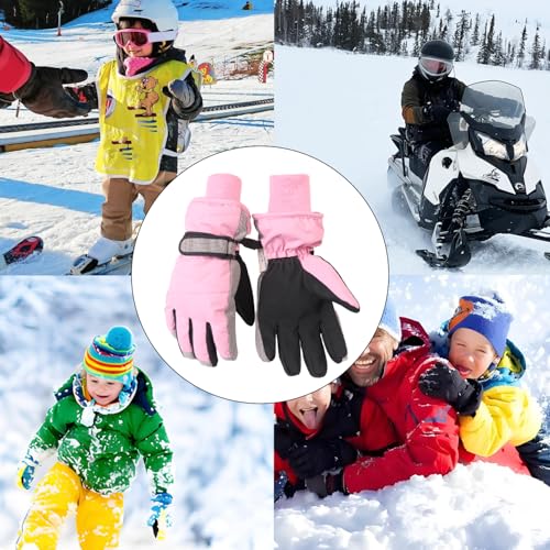 XTACER Kids Ski Snow Gloves Snowboard Winter Warm Cold Weather Gloves for Boys Girls Children - Image 7