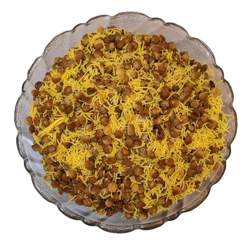 Image of Santushti Namkeen Khatti Mithi Dalmoth- 200gm | Authentic Spicy Snack | Made in Groundnut Oil | Crispy Crunchy Indian Sev for Tea Time, Parties, Travel, Office and Everyday Snacking