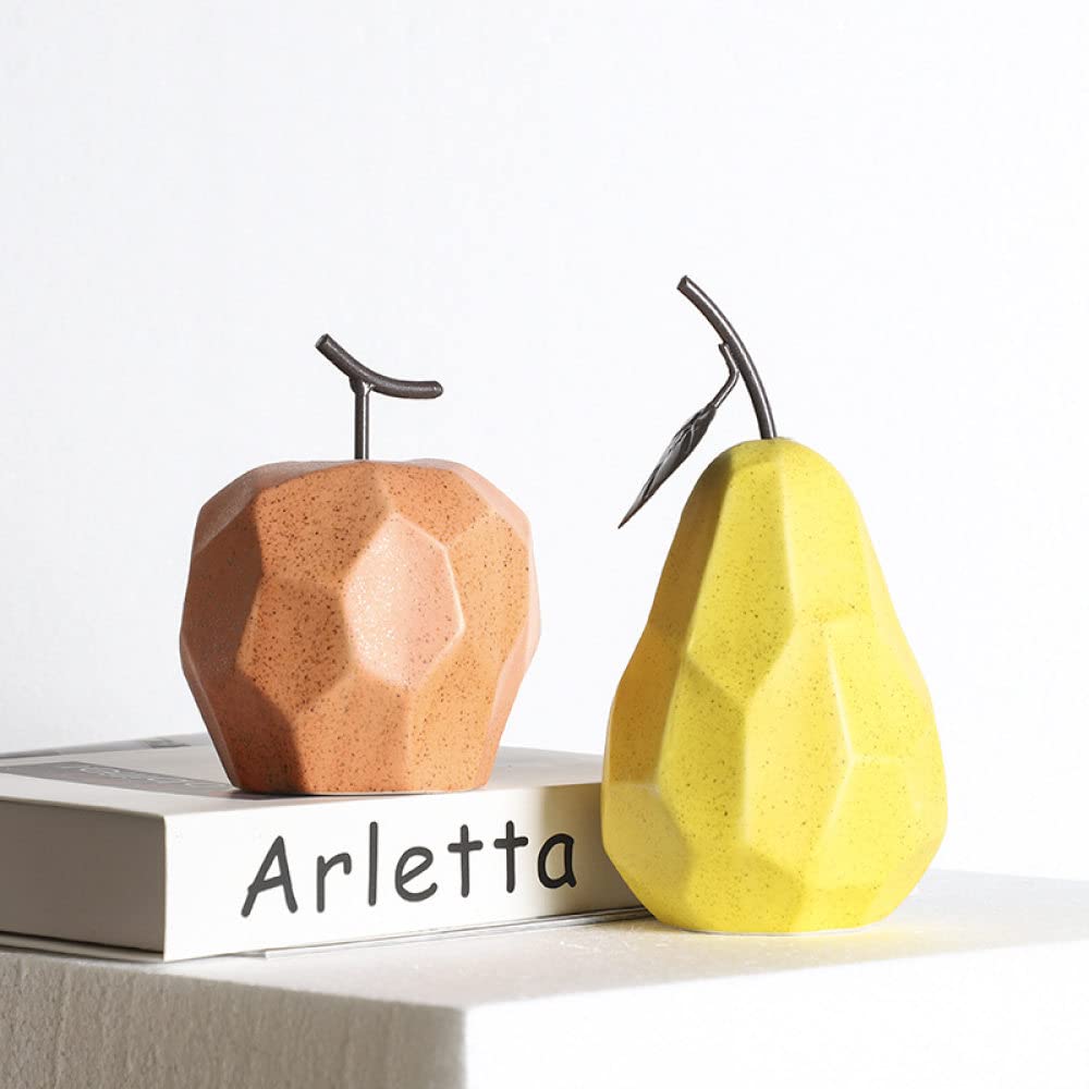 Figurines modernes en céramique pour embellir une bibliothèque vide
