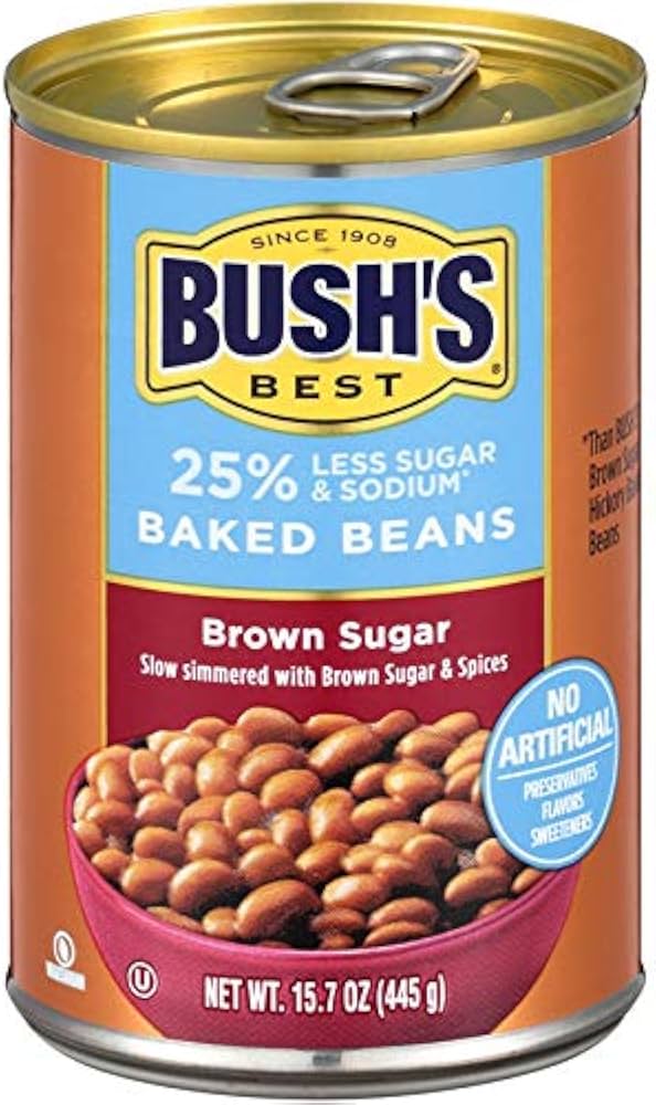 Amazon.com : Bush's Best Baked Beans, 25% Less Sugar and ...