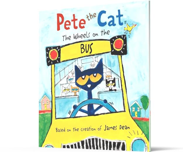 Pete the Cat: The Wheels on the Bus: Join Pete the Cat and his kitty friends for a groovy sing-along school bus ride, perfect for back-to-school fun. image 3