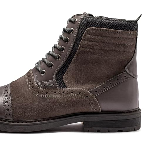 Image of Arkbird Mens Chelsea Boots, Stylish and Comfort Leather Chukka Ankle Boots with Zipper