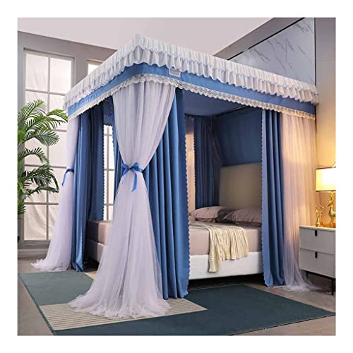 Dosel de cama de lujo con mosquitera de doble capa premium para niñas 2