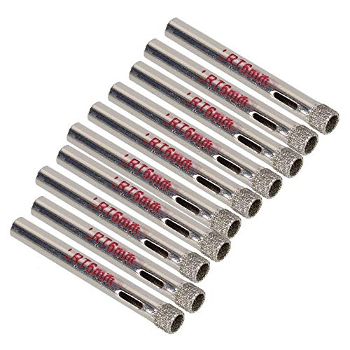 Brocas con recubrimiento de diamante 6mm 10 piezas miniatura 1