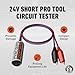 HVAC Guys Short Finder | Short Circuit Finder for 24 VAC Circuits | Includes 12in Lead with Clips & 3ft Magnetic Jumper Testing Cable