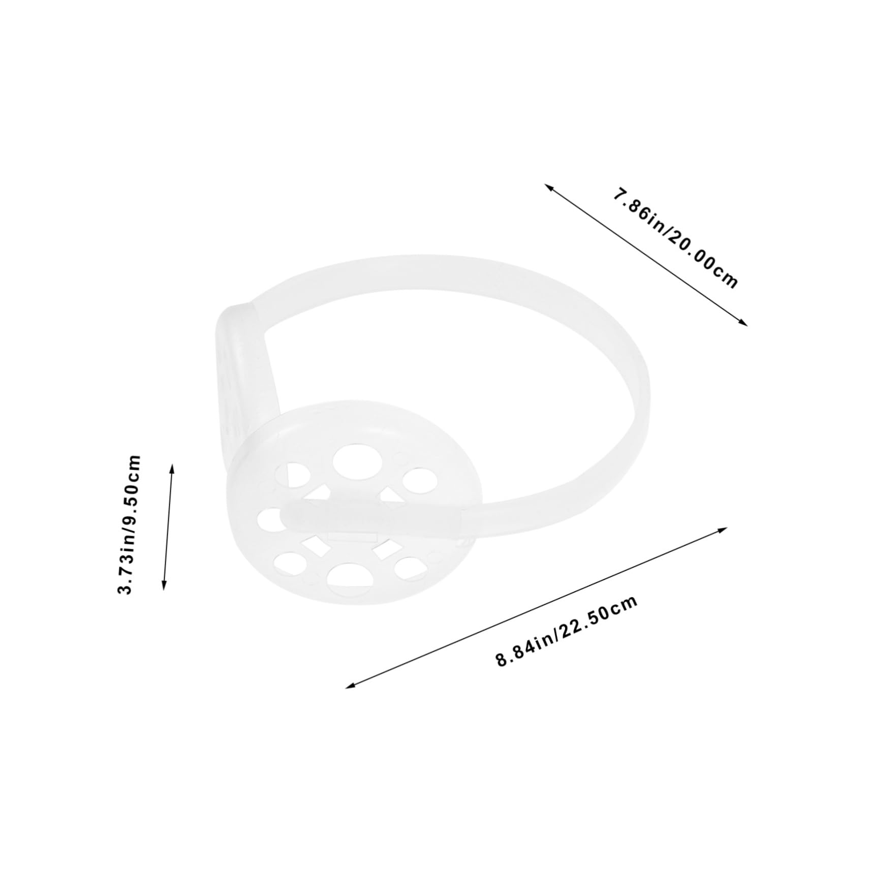 COLLBATH 2 Pcs Plastic Earmuff Frame Rack White Plastic Earmuff Frame Holder Earmuff Making Frame Shelf Plastic Making Earmuff Frame Holder