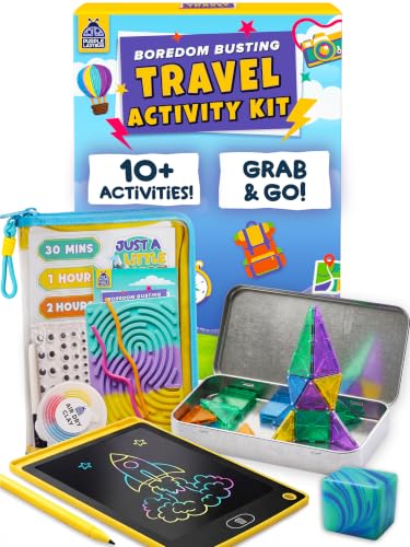 Road Trip Essentials for Kids Kit with 10+ Screen Free Activities