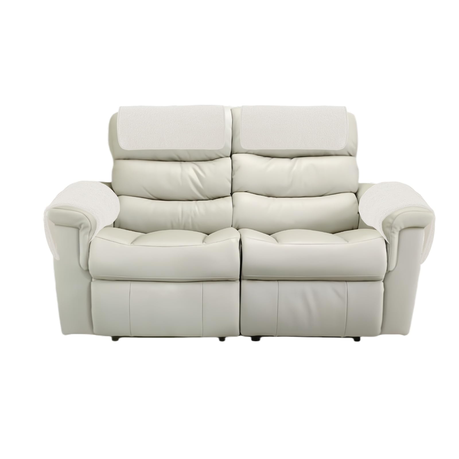 GYHH Sofa Armchair Covers for Arms, Nonslip Sofa Headrest Cover Sherpa Arm Covers with Pockets for Recliner Chair Armchair Slipcovers Furniture Protector — image 1