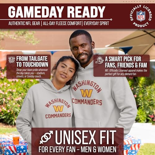 Image of Team Fan Apparel NFL Gameday Hoodie Pullover Sweatshirt for Men and Women | Officially licensed NFL Gameday fleece pullover - kangaroo pocket, ribbed cuffs, drawstring hood, unisex fit