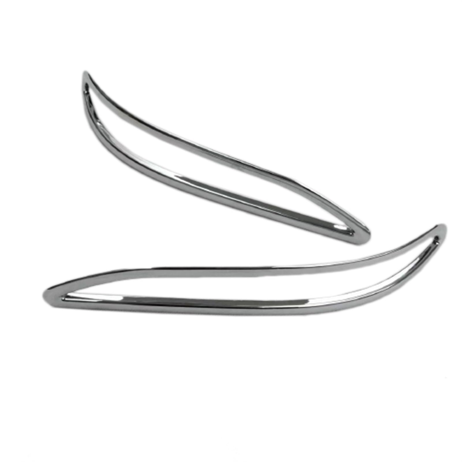 For Chevrolet, for Equinox 2017 2018, Chrome Rear Bumper Reflector Fog Light Lamp Cover Strip Bezel Molding Garnish Lid Car Styling Fog Lamp Frame Trim