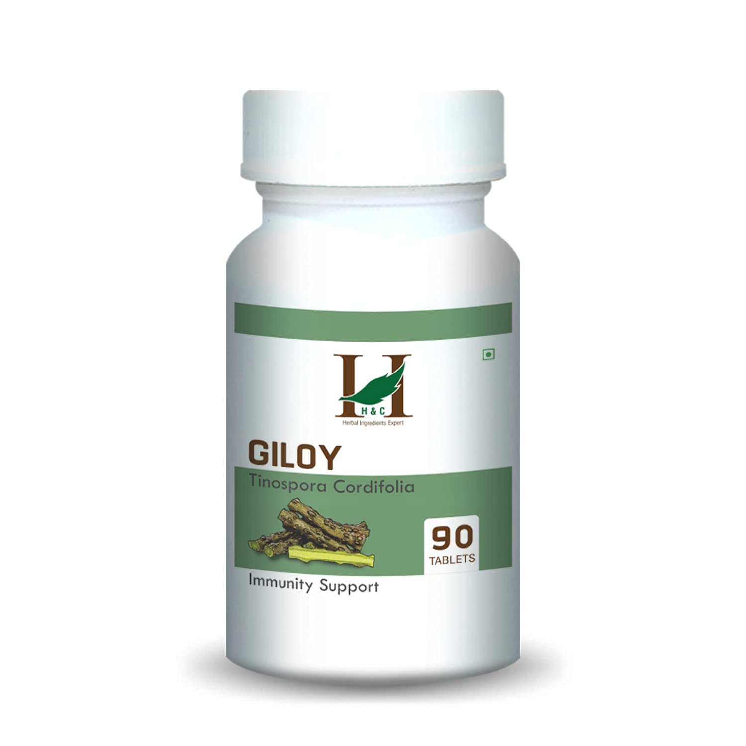H&C Herbal Ingredients Expert Guduchi/Giloy - 350mg | 90 Tablets | For Strengthens Immunity Wellness and supports
