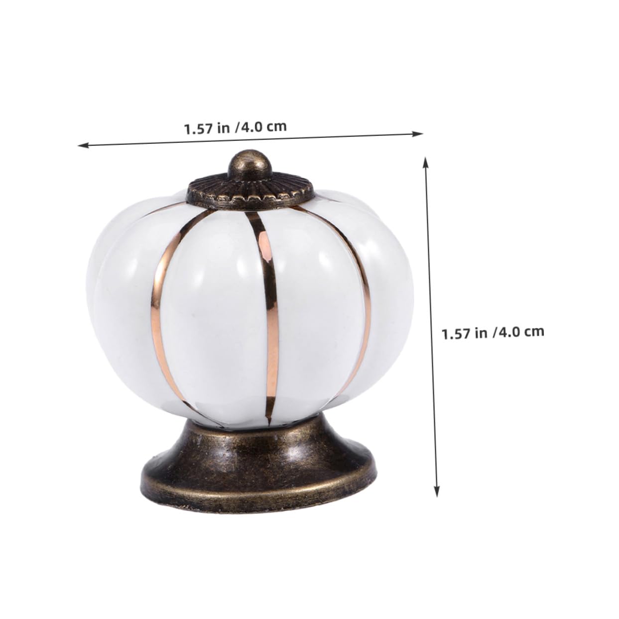 8 Pezzi Di Maniglie In Ceramica A Forma Di Zucca Maniglie Per Cassetti Vintage Ferramenta Da Cucina Per Mobili Pomelli Per Cassettiere Pomelli Per Mobili In Porcellana