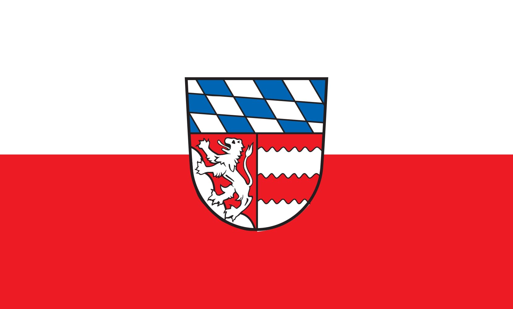 Drapeau Dingolfing-Landau Kreis grand format paysage pour mât extérieur