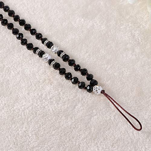 Hemobllo — Cordão de corrente de cristal com contas antiperda para telefone celular e alça para pend