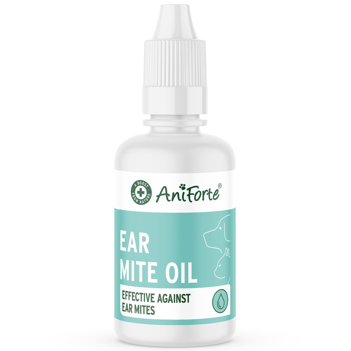 Ear Mite Drops 20ml for Dogs, Cats, Rodents and Pets: Treatment for Pets and Animals to Kill & Remove Ear Mites, Ear-Drops