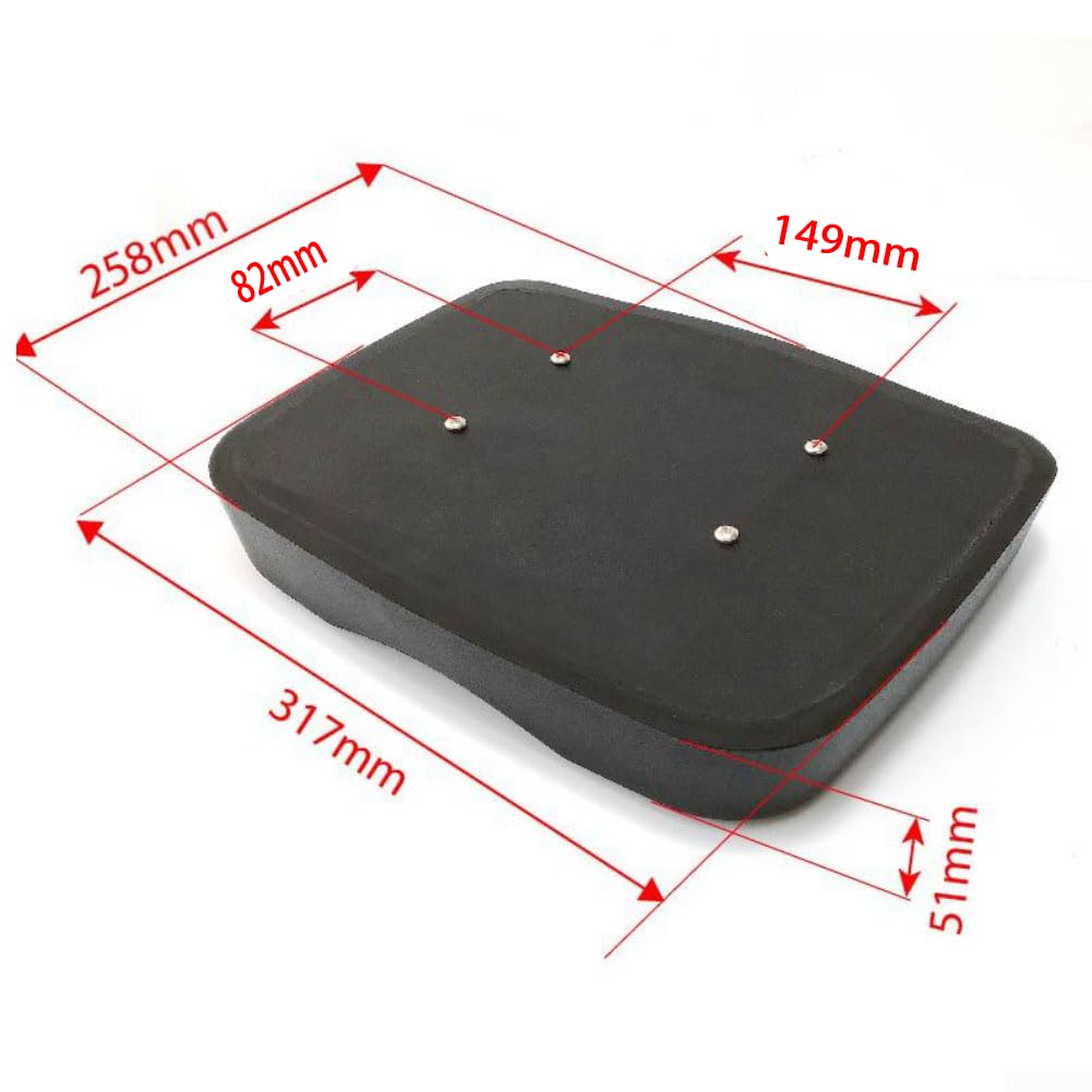 Tappetino antiscivolo per vogatore, in schiuma, 317 x 258 mm | Nucleo in schiuma ad alta densità, contorno ergonomico, riduce la pressione sul coccige, dimensioni 317 x 258 mm