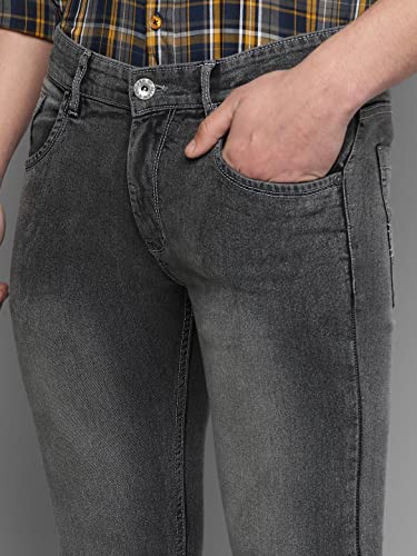 Image of Allen Cooper Slim Mid Rise Stretchable Denim Jeans for Men