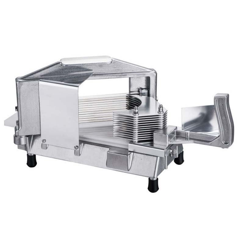 Máquina cortadora de tomate, hoja plana, aleación de aluminio, corta 13 rebanadas por empuje, ideal para restaurante, cafetería y cocina de hotel