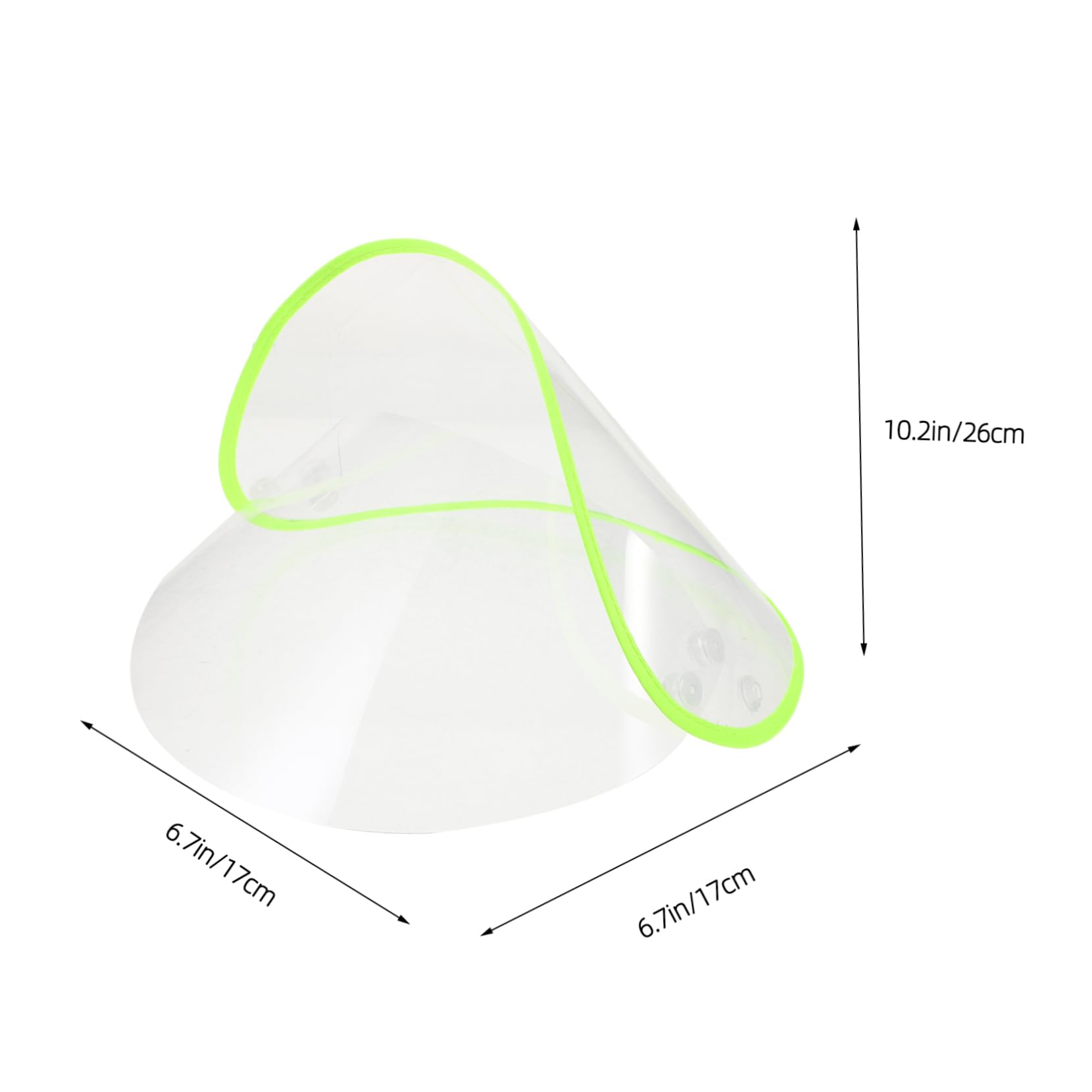 Ipetboom Raincoat Hat Brim Small Shield for Raincoat Hood Plastic Face Protection Rain Hat Accessory Waterproof