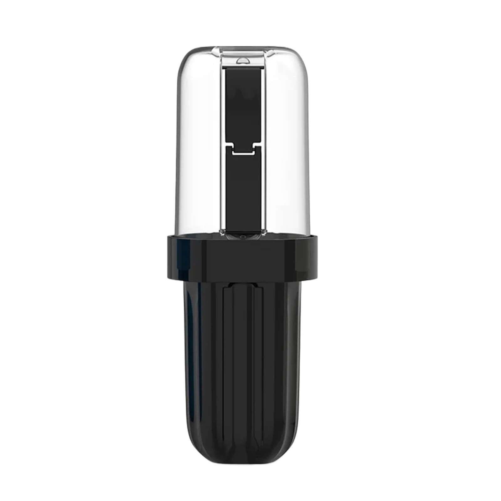3 Pezzi 3 in 1 Tazza Portatile for spazzolino da Denti, Porta dentifricio da Bagno, Custodia, organizzatore, Tazza di stoccaggio for Articoli da toeletta(Black)