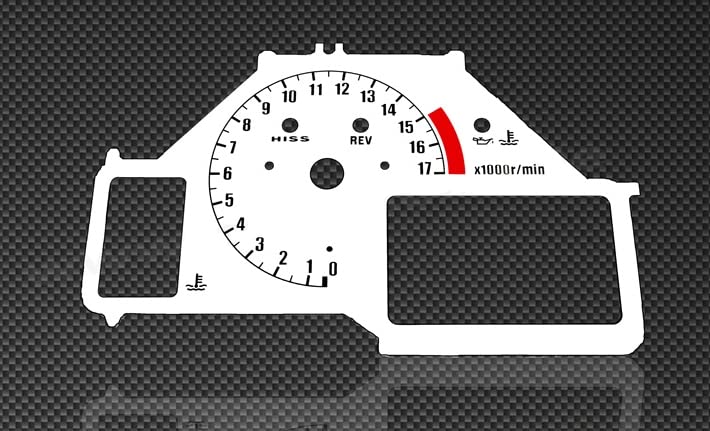 White Speedometer and Tachometer gauges for Honda CBR600RR 2003-2005
