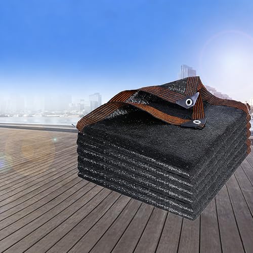 Filet d'ombrage 6x7m en polyéthylène haute densité avec œillets pour extérieur - 6