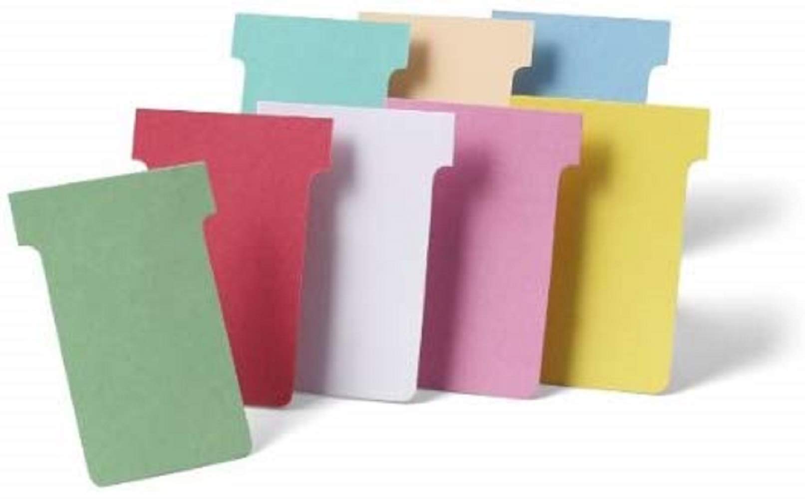 NoboT-Card Planning Cards, Green, Size 3, Pack Of 100 Planning Card Re-Fills, Office Wall Planner System, 2003005