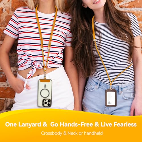 Image of VVAAGG Cell Phone Lanyard for iPhone: Crossbody Phone Strap Adjustable Neck Wrist Strap Anti Theft Long Lanyard Travel Essential for Women Most iPhone and Android Smartphones