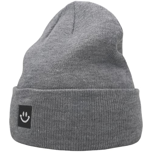 Image of 55cube Knit Beanie Hat Cuffed Plain Skull Cap for Men Women