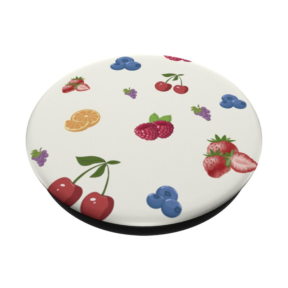 Cutie Fruiti PopSockets Adhesive PopGrip, Black - Image 2