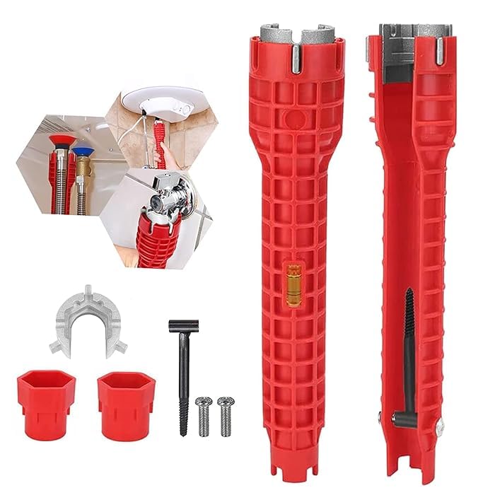 nitya 8 in 1 Faucet Wrench Tool - Faucet and Sink Installer Anti-Slip - Sink Faucet Installer Socket Wrench Kit - Plumbing Pipe Spanner Tool - Spanner Faucet Wrench Tool for Sink/Bathroom/Kitchen (B0CLZRL5GN) Amazon Price History, Amazon Price Tracker