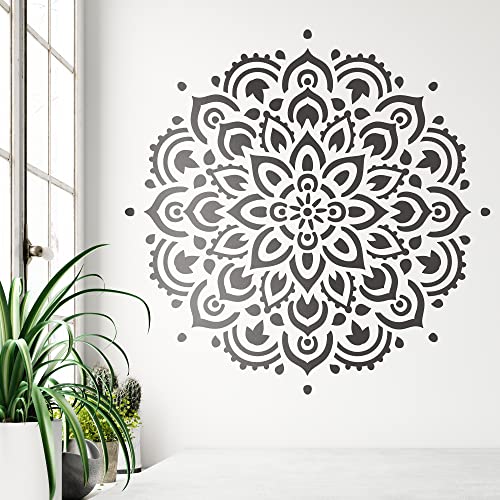Mandala Stencil Template - Reusable Large Or Small Mandala Sizes For Crafts - Perfect Wall Stencils For Home Decor #TOP6