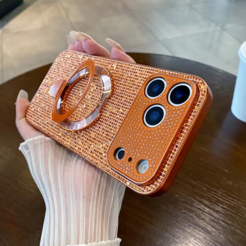 Étui iPhone 17 Pro Max antichoc orange avec protection d'objectif intégrée
