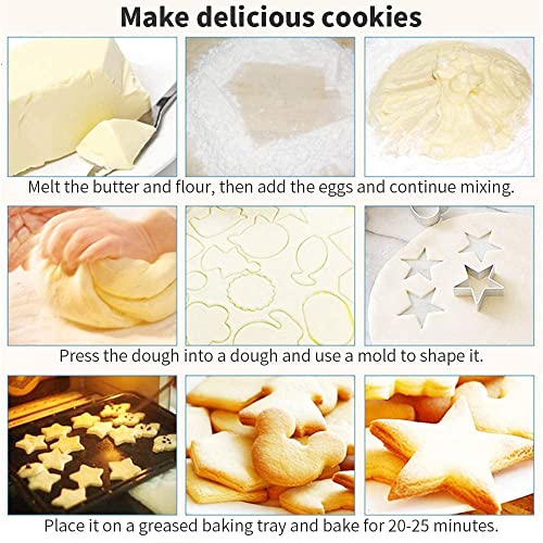 Stampi per Biscotti, XiXiRan 12 Pezzi Formine