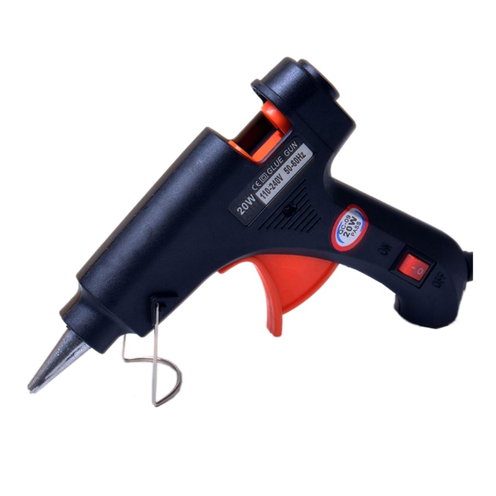 Yfdgd Black 20W Hot Melt Glue Gun 7Mm Sticks Diy Mini Electric Heat Temperature Repair Tool Industrial Thermo Quick Reliable Flow Bonding(Black)