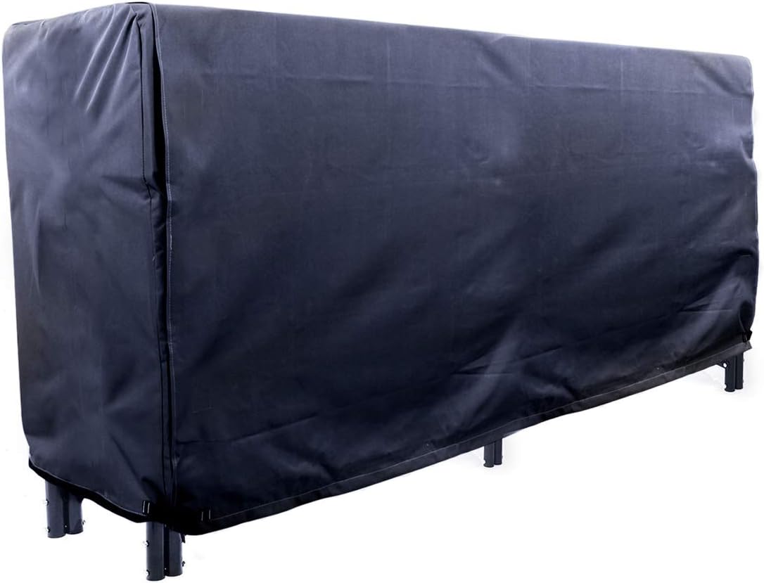 FLR 8 feet Firewood Cover Water Resistant Log Rack/Wood Rack Cover Heavy Duty Patio Outdoor Firewood Rack Cover-97x26x43Inches