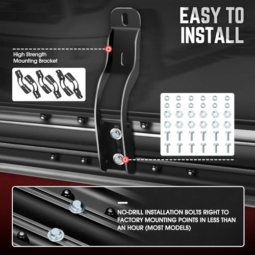 Estribos laterales planos de 6 pulgadas para Toyota Tundra 2007-2021 miniatura 4