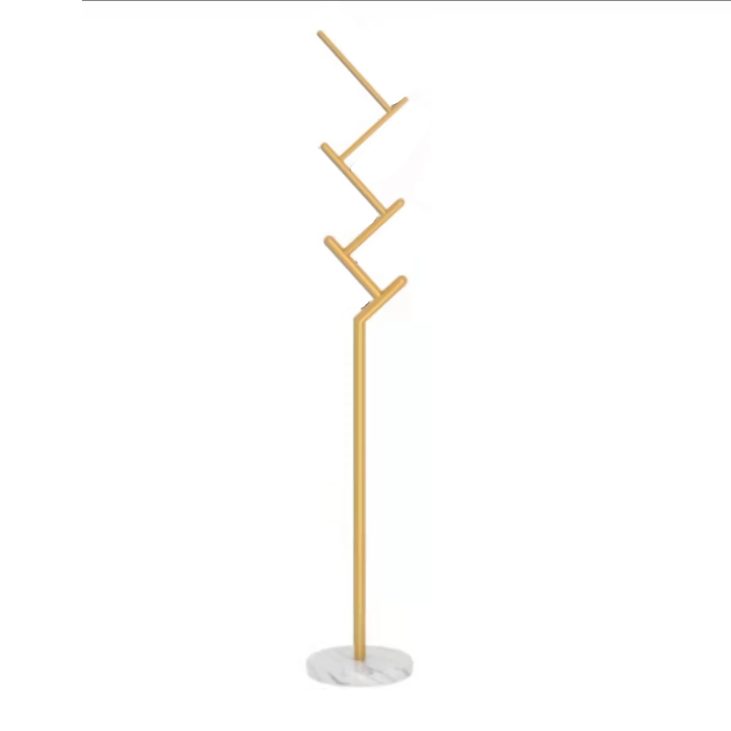 TBDdsd Coat rack, Simple Coat Rack Floor Stand Hooks Bedroom Marble Base Shelf Wrought Iron Storage Hanging Holder Jacket Scarf Clothes Hanger