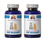 PETS HEALTH SOLUTION cat Calming Tablets - Relaxant for Cats - Helps Keep Calm - Anxiety Relief - Treats - Calming Treats for Cats - 180 Treats (2 Bottle)