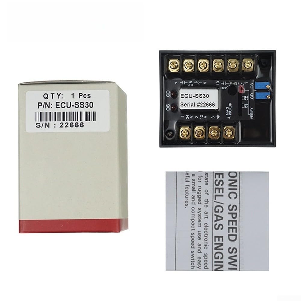 Controllo Generatore ECU-SS30 Protezione Sovravelocità Controllo | Arresto motore, protezione da danni meccanici, per ideale per manutenzione preventiva e sicurezza operativa