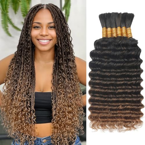 LEISWISS Human Braiding Hair for Boho Braids T30 150g 6