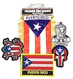 Puerto Rico Boricua Puerto Rican Pack You get The Puerto Rico car Flag Plus Patches Create Design Customize