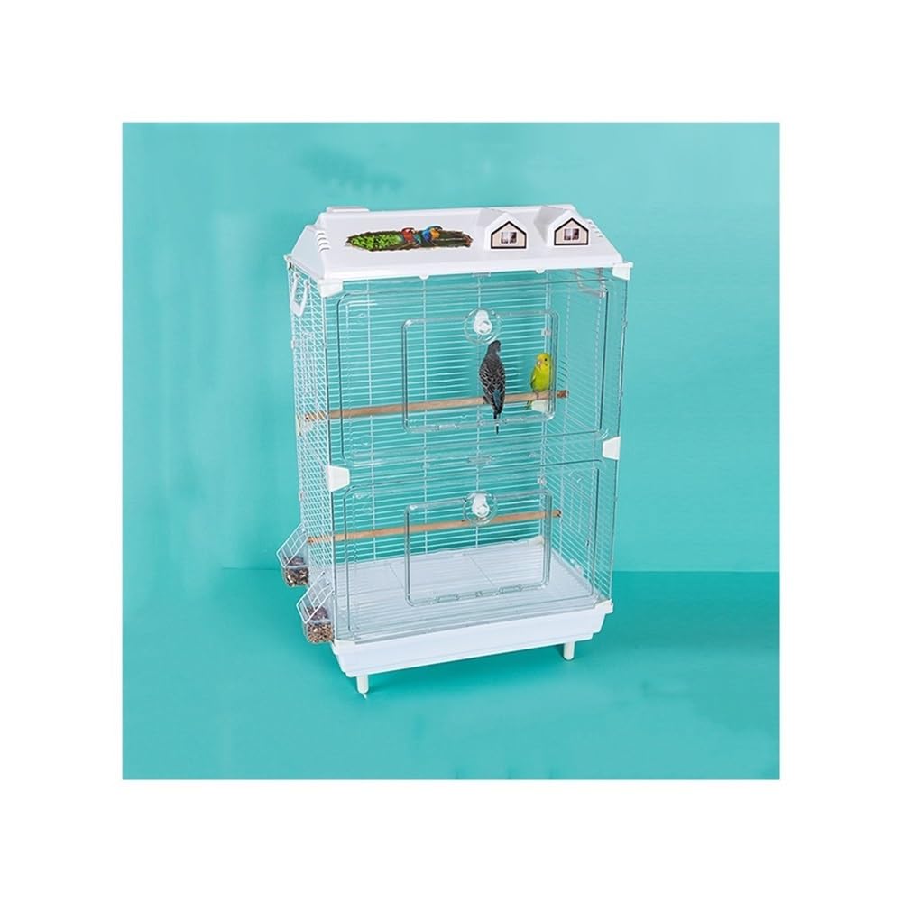 Cage d'observation pour perroquets anti-projections avec châssis amovible