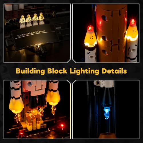 Kit de luz para Lego NASA Artemis 42221 Kyglaring sin cables visibles 4