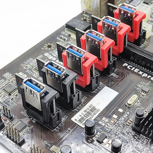 Retenedores PCIe para tarjetas riser, pack 10 piezas Rojo miniatura 4