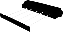 Secalux 81021 Varal Automático Rotoflex 5 Cordas de 4.1 M cada, Negro