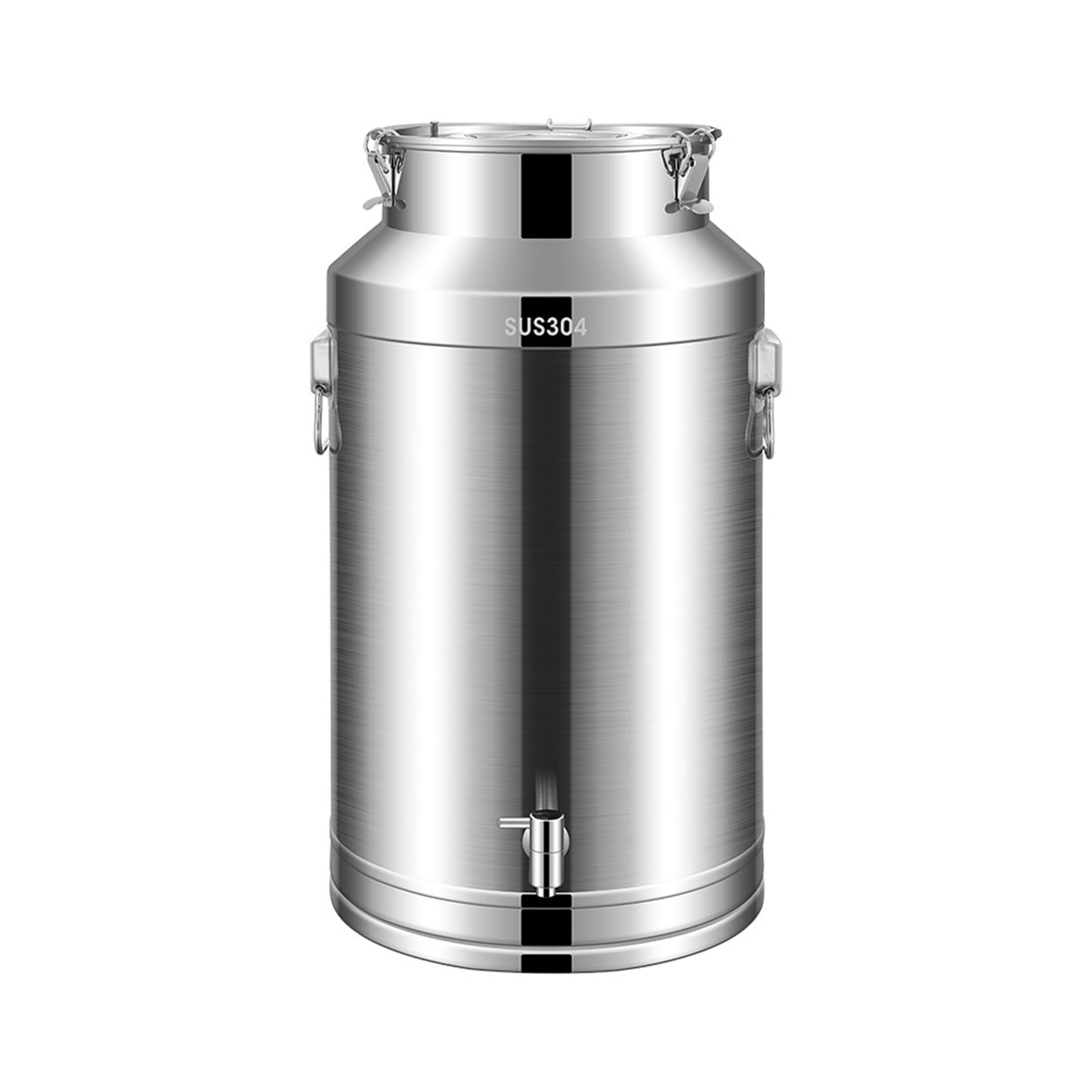Pichet à lait en inox 28L avec robinet pour la fermentation du vin de grain fait maison à la cave